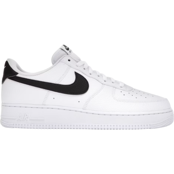 Nike Air Force 1 Low '07 White Black Pebbled Leather