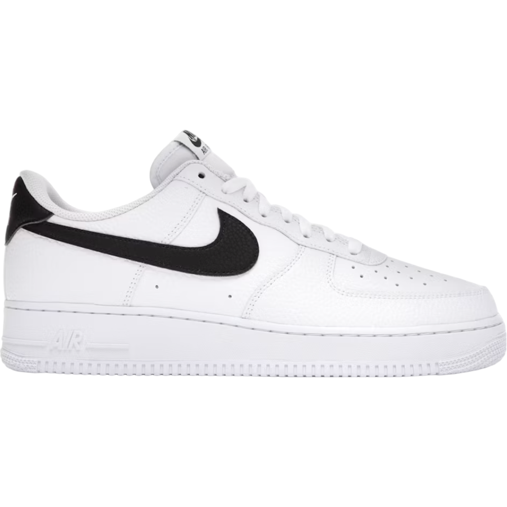 GS-ct2302-100 Nike Air Force 1 Low '07 White Black Pebbled Leather – Obrázok 1