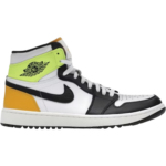 Jordan 1 Retro High G White University Gold Volt Black