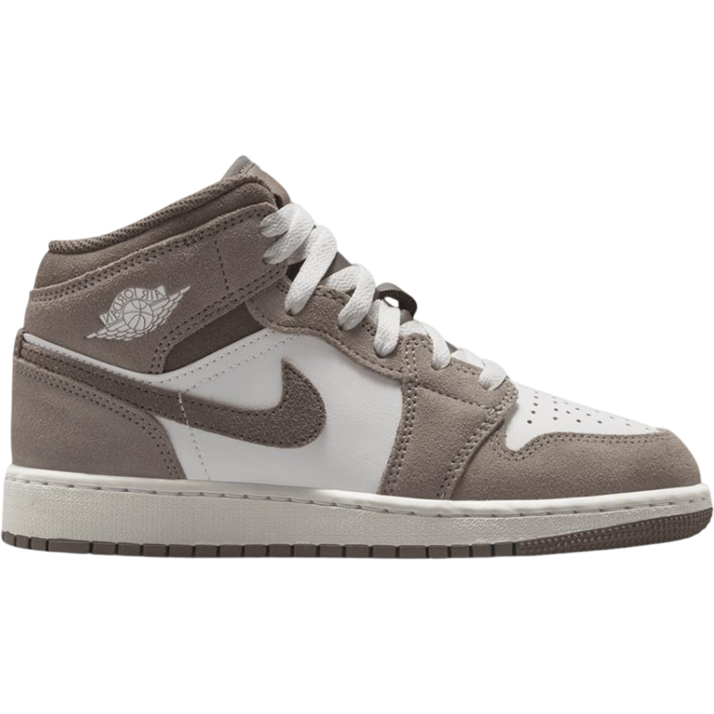 GS-dq8423-003 Air Jordan 1 Mid Olive Grey (GS) – Obrázok 1