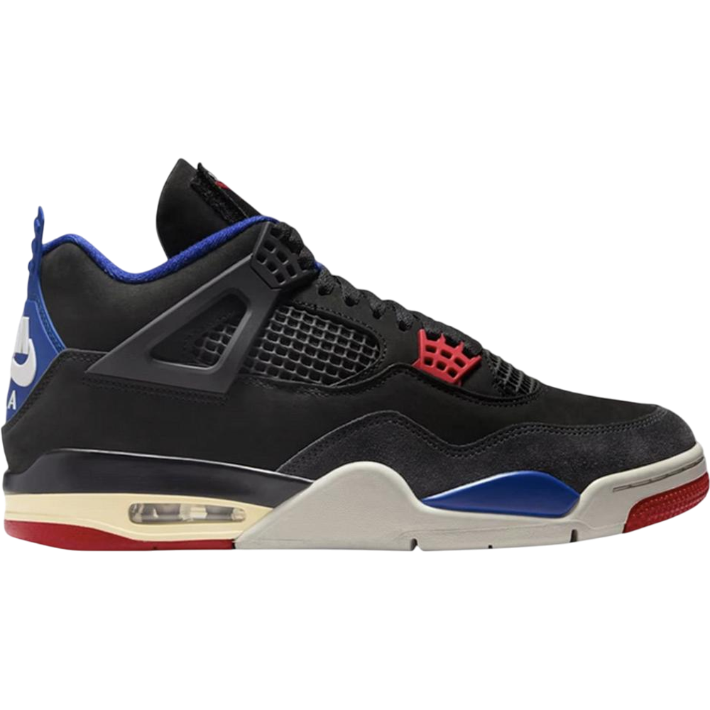 GS-fv5029-003 Air Jordan 4 Rare Air Black/Fire Red/Deep Royal Blue/Dark Smoke Grey/Tech Grey – Obrázok 1