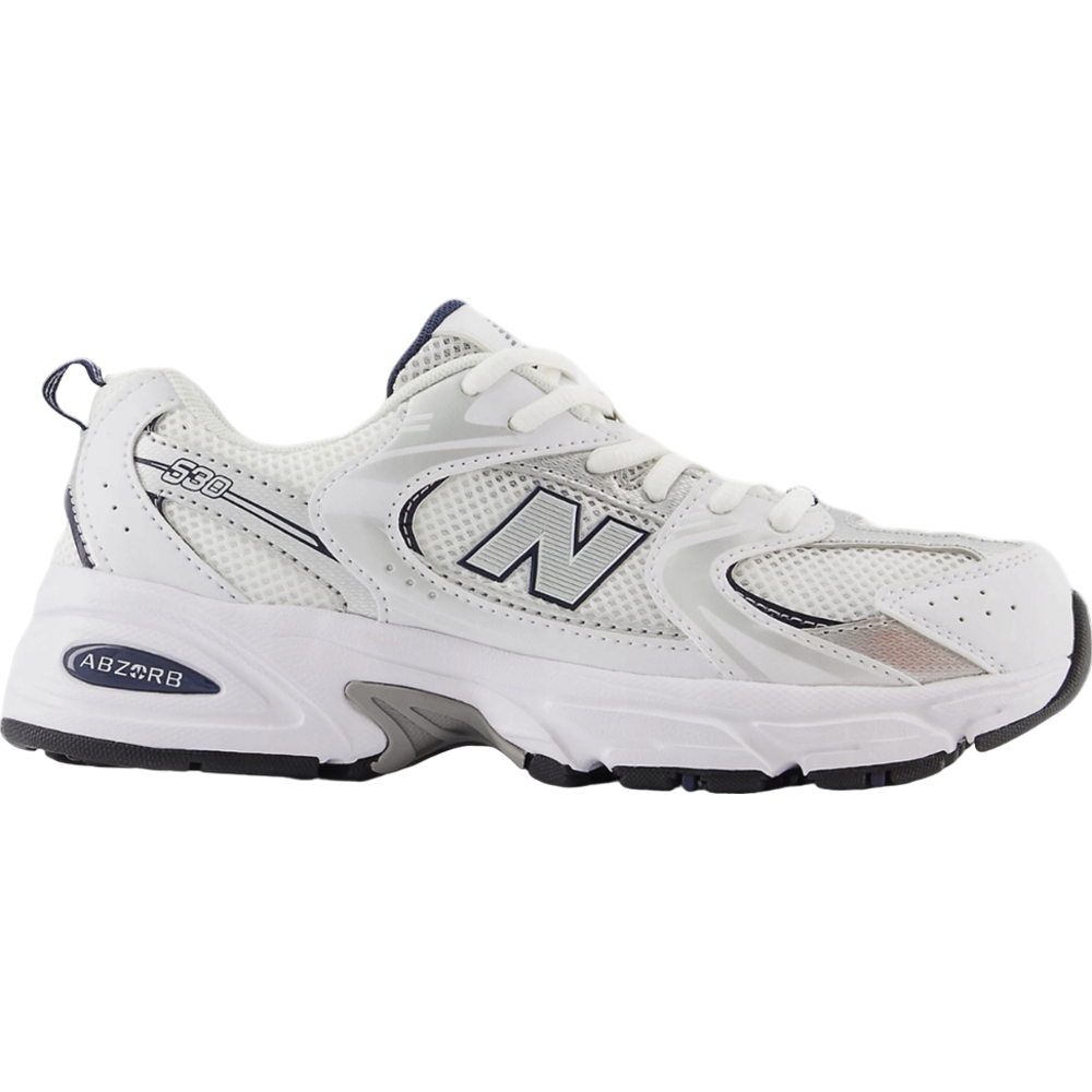 GS-gr530sb1 New Balance 530 White Silver Big Kids – Obrázok 1