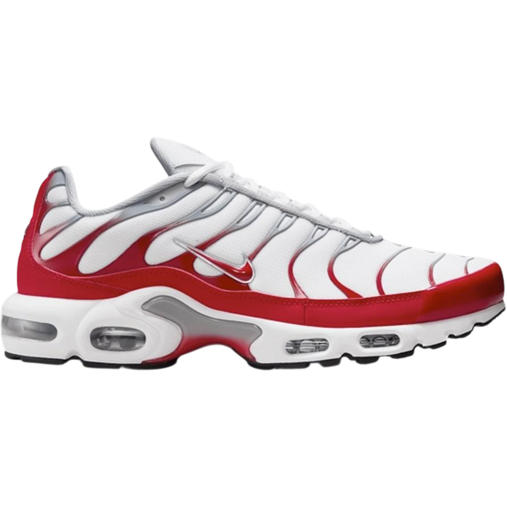 GS-if6224-101 Nike Air Max Plus White University Red Wolf Grey – Obrázok 1