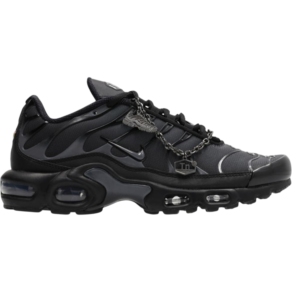 GS-im6019-010 Nike Air Max Plus TN Black/Metallic Silver (Women's) – Obrázok 1