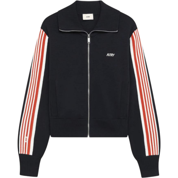 AUTRY KNITTED VISCOSE FULL ZIP JACKET WOMAN